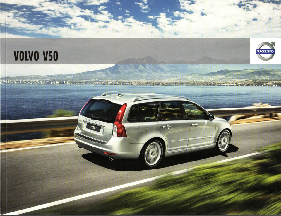 Volvo V50 2009-2010 UK Market Sales Brochure S SE Lux R Design Premium - Image 1 of 1