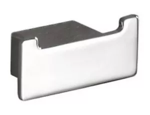 Gedy 5426 Lounge Wall Mounted Square Double Hook in Chrome Nameeks - Picture 1 of 1