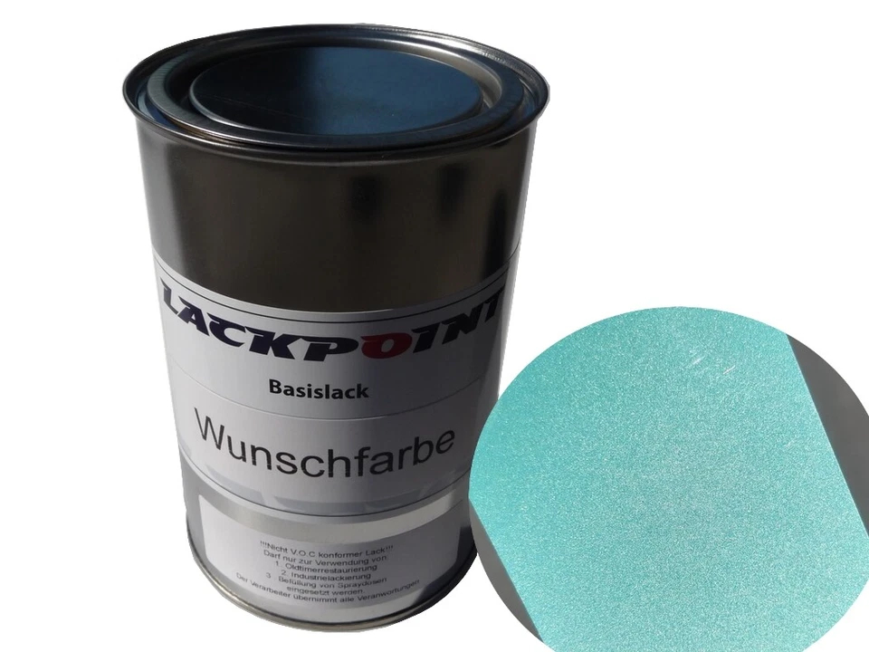 3 Liter Spritzfertigen Basislack geeignet für Nissan JDE Waterfall Green Metall - Bild 1 von 1