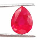 8-10 Ct Natural Red Ruby Burma Egl Certified Pear Cut Gemstone For Rings