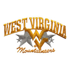 1990 ERA WEST VIRGINIA MOUNTAINEERS NCAA COLLEGE VINTAGE 4.5" TEAM PATCH YELLOW