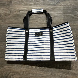 SCOUT XXL Errand Boy Tote Trunk Organizer Bag Navy White Stripe Utility Storage - Bild 1 von 12