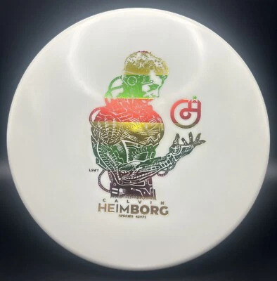 Calvin Heimburg Innova Polecat  Les White HeimBORG White /Rasta Stamp 173-5g - Image 1 of 3