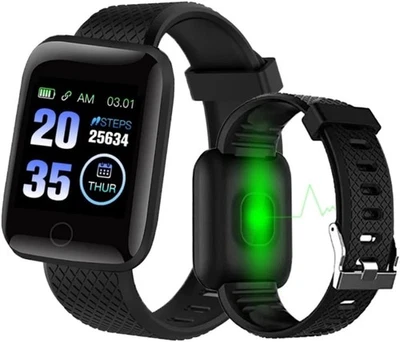 Smart Watch Bluetooth Smart Bracelet 116plus Phone Fitness Watch Waterproof  - Image 1 of 4