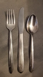 American Airlines Flagship DC-3, 3 Stück Int'l Silber Teller Silberbesteck Set 1930er - Bild 1 von 6