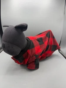 Holiday Time Brand Red & Black Buffalo Plaid Dog coat Size M - Picture 1 of 4