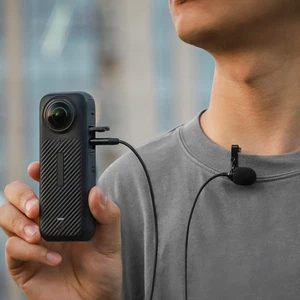 Lapel microphone Lavalier MIC for Insta360 X5/GO Ultra/X4/X3/X2 Camera Accessory - Bild 1 von 11