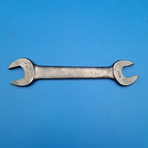 Llave de extremo abierto Bonney vintage 7/16 x 1/2 SAE, TAPA (5/8 x 3/4), nº 1729, CV, EE. UU. - Imagen 1 de 9