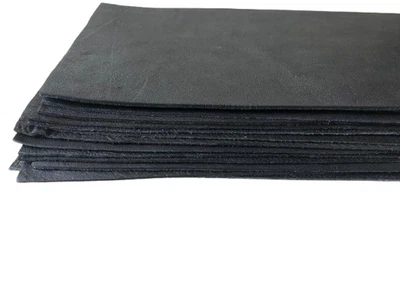 Cuero genuino de vaca negro de grano completo para manualidades, bolsa de 1 lb de hojas de cuero de 10x5" Foto 1 de 4