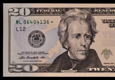 $20 2013 GEM CU Star Federal Reserve Note ML06404136* San Francisco, 640K Run 3 - Image 1 of 3
