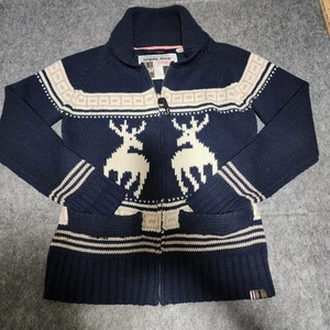 Triple Five Soul Sweater Women's Medium Cowichan Knit Full Zip Wool Blend - EUC - Bild 1 von 14