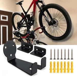 Bike Storage Hook Wall Mounted Folding Bracket Bicycle Stand Rack Hanger Holder - Picture 1 of 12
