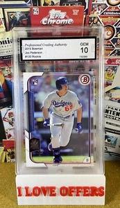 2015 BOWMAN JOC PEDERSON ROOKIE #130 PGA 10 GEM MINT C STORE NAME MORE RC’S READ - Picture 1 of 4