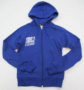 Sudadera con capucha NIKE para mujer talla S Portland to Coast Walk azul con cremallera - Imagen 1 de 8