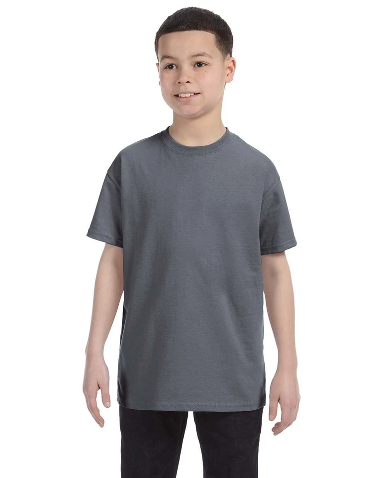 Gildan Youth Short Sleeves Heavy Cotton 5.3 oz XS-XL T-Shirt MG500B - Image 1 of 1