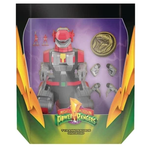 Super 7 Mighty Morphin Power Rangers ULTIMATES TYRANNOSAURUS DINOZORD Figure NEW - Picture 1 of 5