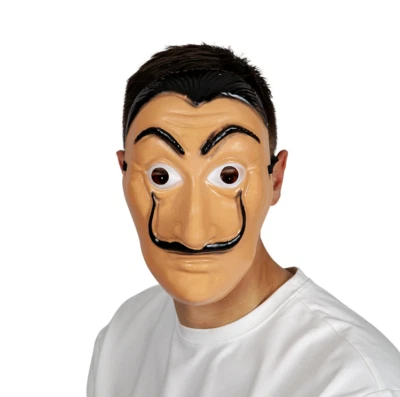 Robber Mask~Heist~Purging Movie Style~Halloween Scary Plastic Mask~NEW - Image 1 of 2