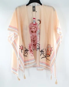 Nueva Blusa Floral Frontal Abierta Vince Camuto Kimono Top Nueva en Paquete con Etiquetas $58 #K159 - Imagen 1 de 3