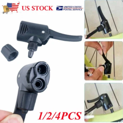1/2x Bomba Bicicleta Doble Cabezal Bombas Adaptador Válvula Cabezal de Repuesto Bomba de Aire EE. UU. Foto 1 de 4