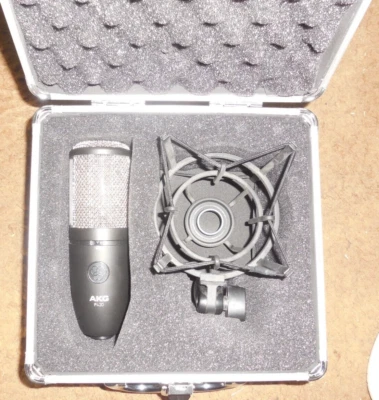 AKG P420 Studio Condenser Recording Podcasting Microphone Dual Capsule Mic - Image 1 of 4