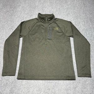 The North Face Jacket Olive Green 1/2 Zip Men's Long Sleeve Size Small Pocket - Picture 1 of 10