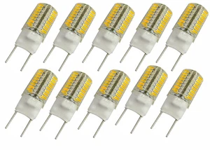 10x G8 Bi-Pin T4 Puck Light 64LED Bulb Lamp Kitchen Cabinet Light 110V 2700K #XR - Picture 1 of 6