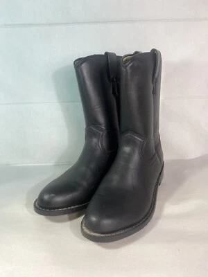 Botas occidentales Express Rider 4607437 de cuero negro punta redonda Roper para hombre talla: 9 Foto 1 de 4
