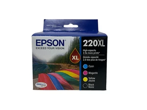 Cartuchos de tinta Epson 220XL negro/cian/magenta/amarillo 4Pk EXP 2026 - sellados - Imagen 1 de 4