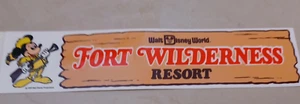 1979 Walt Disney World FORT WILDERNESS MICKEY Decal Bumper Sticker JDS - Picture 1 of 3