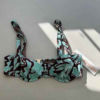 Nuevo top de bikini de natación MINKPINK mediano abstracto Kelani Foto 1 de 4