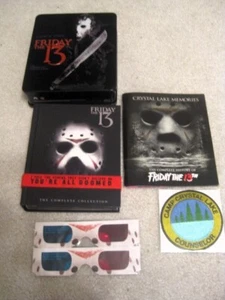 FREITAG DER 13. BLU-RAY DIE KOMPLETTE SAMMLUNG 12 FILMSET MIT BLECH BONUSARTIKEL - Bild 1 von 5