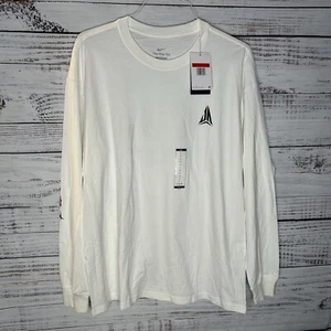 New Nike Ja Morant Max90 Long-Sleeve Graphic T-Shirt Loose Fit Men’s Large White - Picture 1 of 10