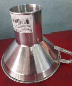 Cono imbuto grande 5,75 pollici alluminio per filtro riempimento misurazione alimenti caldi/freddi - Foto 1 di 8