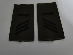 1 Paar Bundeswehr Rangschlaufen Haupt-Gefreiter UA schwarz in Oliv - Bild 1 von 1