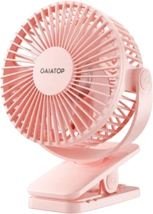 Portable Clip on Fan Battery Operated, Small Powerful 3 Speed Quiet 360° Rotate, - Picture 1 of 7