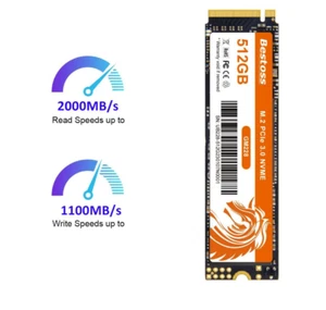 Unidad interna Bestoss NVMe M.2 SSD 1 TB para portátiles y PC para juegos - Imagen 1 de 24