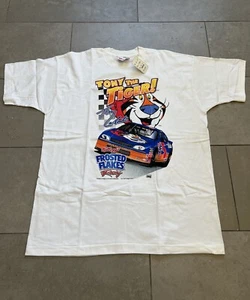 Vintage 1997 Tony The Tiger Terry Labonte NASCAR Frosted Flakes NWT Shirt Sz XXL - Picture 1 of 23