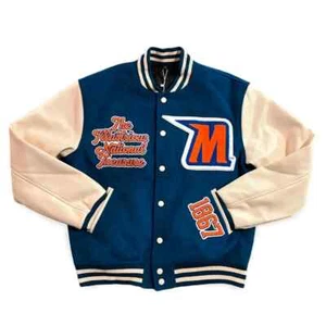 Letterman Morgan State University marineblaue und cremefarbene College-Jacke - Bild 1 von 4