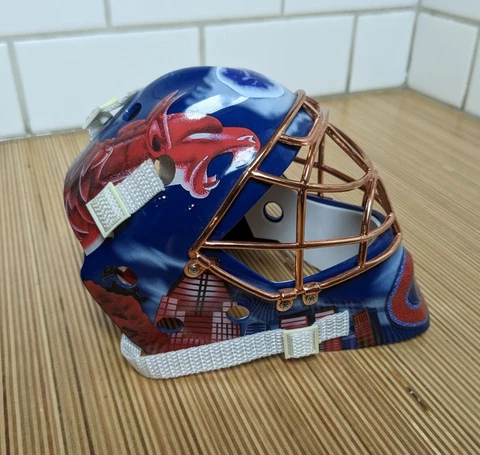 Upper Deck UD Mini Replica Goalie Mask 2001-02 Jose Theodore Montreal Canadiens Cover