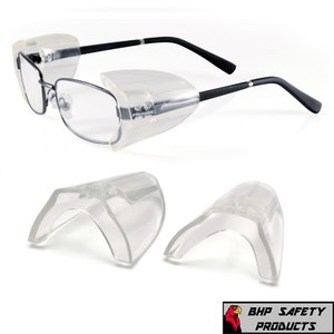 2 Pairs Side Shields for Eye Glasses Slip On Safety Glasses Shield Universal US