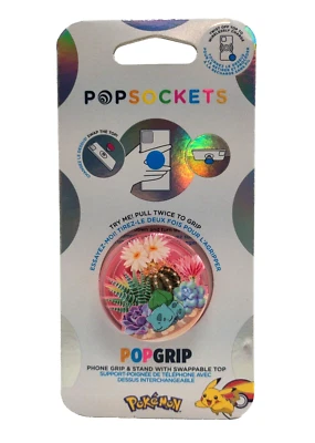 PopSockets Phone Grip Stand Pokemon Bulbasaur Terrarium POPGRIP Popsocket - Image 1 of 4