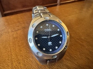 Reloj de pulsera de cuarzo con esfera analógica de acero inoxidable plateado para hombre Fossil AM 3288 - Imagen 1 de 8
