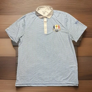 Good Good Fighting For Par Golf Poloshirt Herren XL Blau AOP Grafik Kurzarm - Bild 1 von 8
