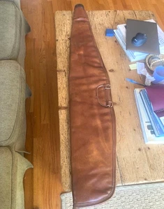 J.M. BUCHEIMER GEWEHR SOFTCASE/TASCHE-BRAUN, PLÜSCHFUTTER-49" LANG-REISSVERSCHLUSS-SCHÖN! - Bild 1 von 5