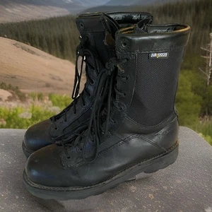 Bates Men's 8" DuraShocks® Lace-to-Toe Side Zip Boot Black - E03140, Size 9.5 - Picture 1 of 14