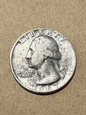 1967 Quarter No Mint Mark (Very Rare) - Image 1 of 4