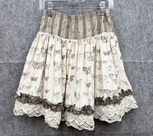 Mädchen Persnickety Emily Schmetterling Rock GRÖSSE 8 Rüschen Spitze Wirbel neutral beige - Bild 1 von 5