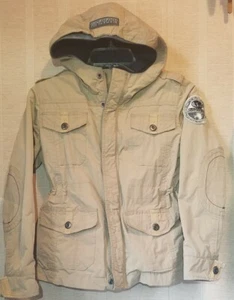 Kids Napapijri Arctic Research Program Jacket Beige Youth Size 10 Medium - Picture 1 of 11