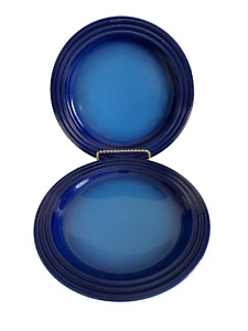 NEW Le Creuset Stoneware Side Plate Set of 2 Azure Blue 8.5"