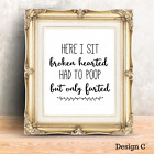 Funny Bathroom Wall Art Prints Farmhouse Decor Quotes Signs Pictures Gag Gift